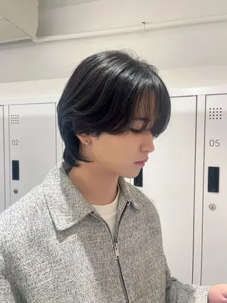 メンズ みう/仙台/暖色/ 艶髪/顔周りカット/のヘアスタイル