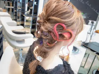 ロング カラー ヘアアレンジ Re:ta Hair 飯田淳平のヘアスタイル