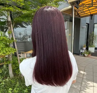 カラー ひきちさくら🐼ྀི 杜せきのした駅3分のヘアスタイル