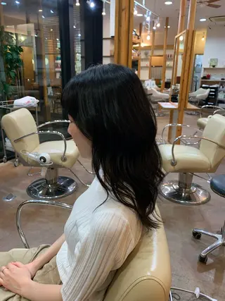 セミロング 加藤 凌のヘアスタイル