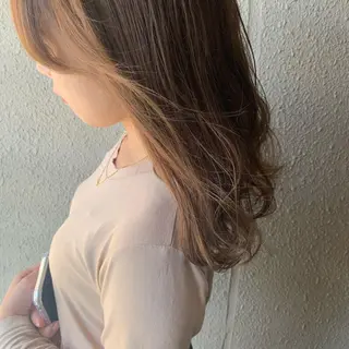 セミロング カラー chouette/ 根本優希のヘアスタイル