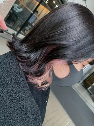 ミディアム Zina天王寺 CHIAKIのヘアスタイル