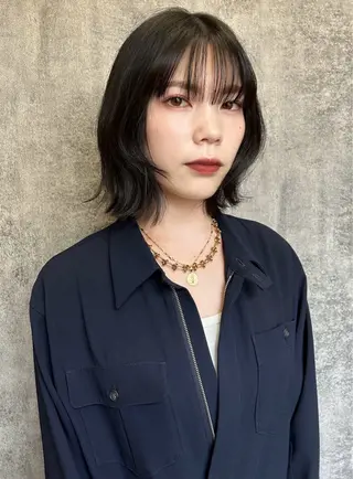 ミディアム カラー 地毛風艶カラー🌿 喜多夏海のヘアスタイル