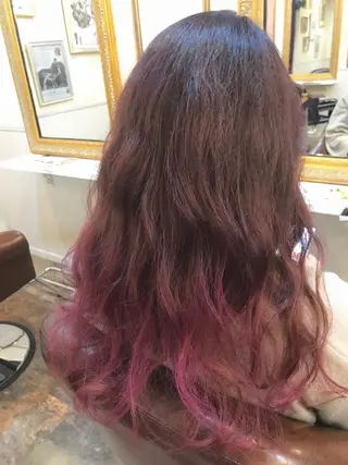 ロング カラー オーストヘアー ミコ所属・岩谷/ブリーチ 🫧透明感カラーのヘアスタイル