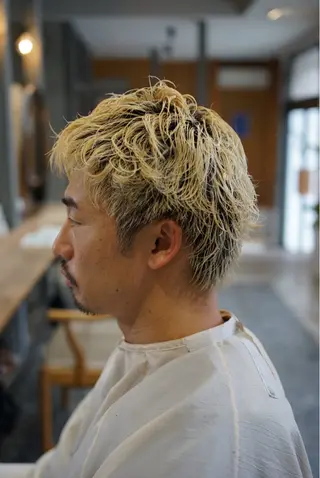 ショート パーマ メンズ 美容室soi所属・メンズ特化/石田 凱土のヘアスタイル