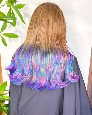 セミロング カラー ヘアアレンジ Re:ta KANZOのヘアスタイル