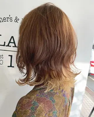 ミディアム カラー ヘアアレンジ ◎モチマル チアキ◎のヘアスタイル