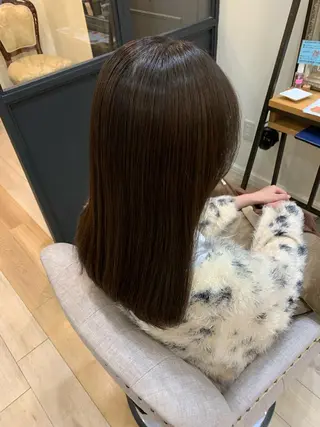 セミロング カラー 艶髪レイヤー上田 紗也🇰🇷💗のヘアスタイル