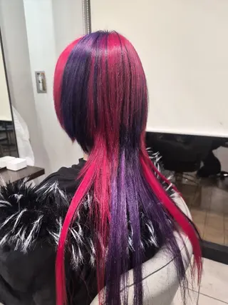 セミロング カラー Miyavi/カラー ショートボブのヘアスタイル