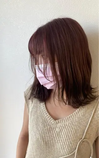 ミディアム ベージュカラー/ 新潟/万代/なお🎀のヘアスタイル