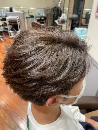 メンズ カットモデル ヨネダのヘアスタイル