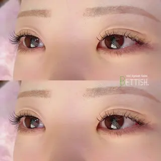 マツエク・マツパ BETTISH🩵 SERIのマツエク・マツパデザイン