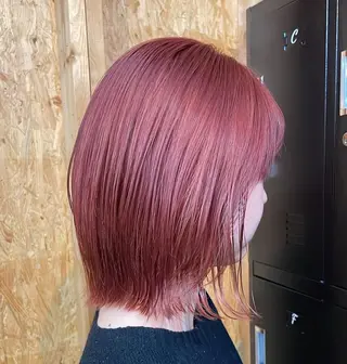 ショート まろみ暖色×ボブ ×chia🕯のヘアスタイル