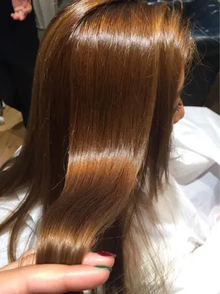 ロング カラー パーマ ヘアアレンジ メンズ キッズ ネイル マツエク・マツパ アティリー 西梅田のヘアスタイル