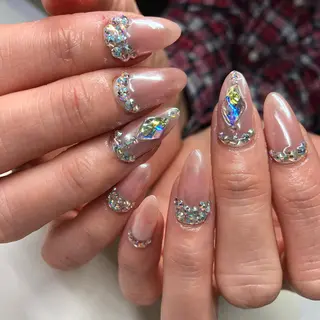 ロング カラー ヘアアレンジ キッズ ネイル マツエク・マツパ 福田 加奈のネイルデザイン