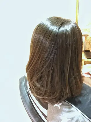 ミディアム カラー 冨田 義智のヘアスタイル
