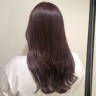 カラー セミロング カットモデル/ セット/宮里心香のヘアスタイル