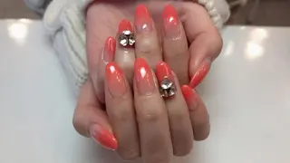 ネイル ネイルリボン 受付スタッフのネイルデザイン