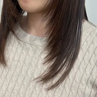 セミロング 野田 彩羽のヘアスタイル