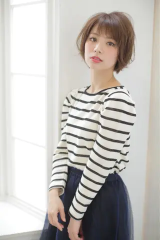 ショート カラー パーマ エイト ウメダのヘアスタイル