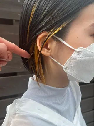 ショート カラー 毛流れフェザー スタイル🔹竹内凌のヘアスタイル