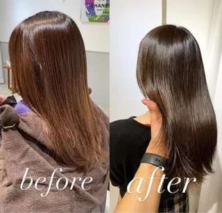 ミディアム カラー eins.hair所属・過去一の柔髪ヘア 🌿einshairのヘアスタイル