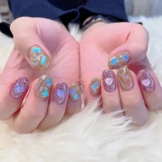 ミディアム 💜MIYA nail川崎店のネイルデザイン