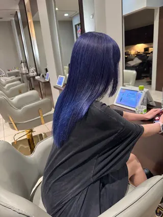 ロング カラー Re:st所属・Miyavi/カラー ショートボブのヘアスタイル