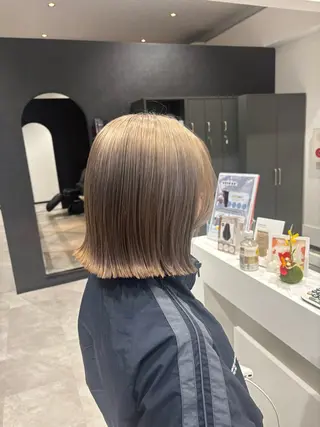 ミディアム maki💖 ボブ/縮毛矯正のヘアスタイル