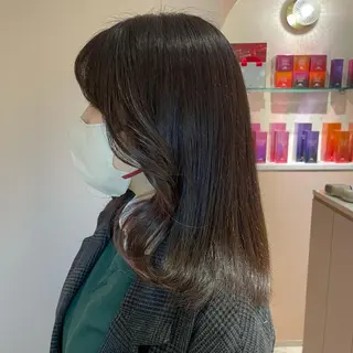 ミディアム マホ/日吉/髪質改善 /レイヤー/ガーリーのヘアスタイル