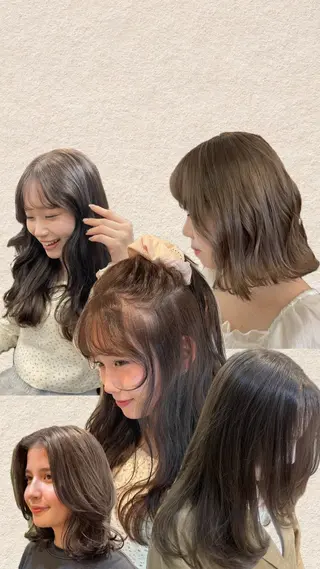 セミロング 久我 彩音のヘアスタイル