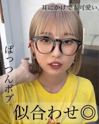 ショート 紙屋町ショート /ボブ　パーマ河内蓮のヘアスタイル