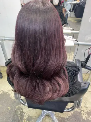 ミディアム カラー 💗💗韓国レイヤー yu-ki💗💗のヘアスタイル