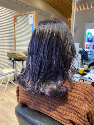 ロング カラー 関口 友行のヘアスタイル