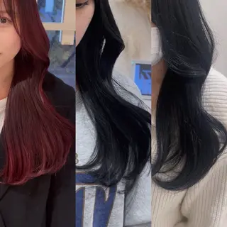 ロング カラー 💖大人韓国ヘア💖 韓国艶カラー【銀座】のヘアスタイル
