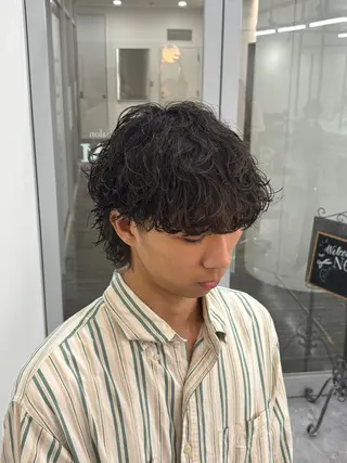 パーマ メンズ メンズスタイリスト✨ 助川龍哉のヘアスタイル