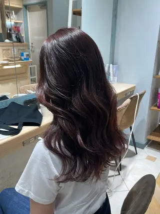 セミロング カラー 髪質改善/縮毛矯正 松原和志のヘアスタイル