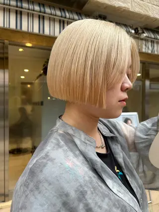 ショート カラー 🦖ミニボブ/ボブ /MOEKA🦕のヘアスタイル