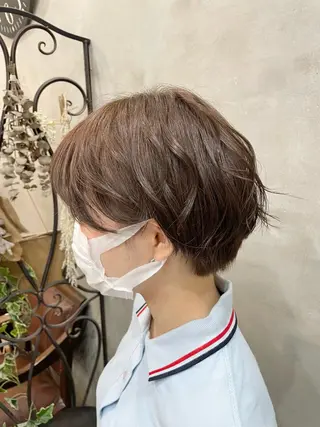 ショート カラー ヘアアレンジ 【ピンク/韓国ヘア/ ヘアセット】亜海のヘアスタイル