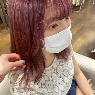 セミロング 中村 友香のヘアスタイル