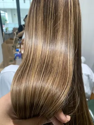 ロング カラー 茅ヶ崎/縮毛矯正/ ソノカのヘアスタイル