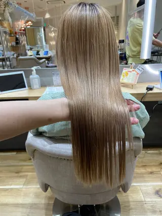 ロング カラー ORL’MENT所属・髪質改善ストレート オルメントのヘアスタイル