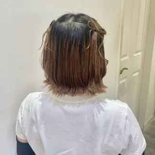 ヘアアレンジ ハイトーンカラー/ 長さだし🐇きょうかのヘアスタイル