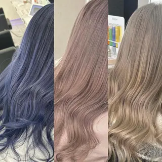 ミディアム 🦄コグレケンタピ ンクカラー🎨パーマのヘアスタイル