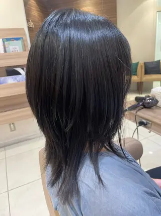 ミディアム カラー パーマ ヘアアレンジ 韓国ヘアメイク🎀/ 縮毛矯正✨山本媛香のヘアスタイル