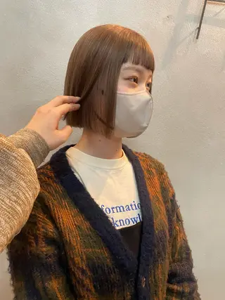 ミディアム 佐藤 永夏のヘアスタイル