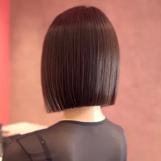 ショート 莉乃/縮毛矯正/髪質 改善/艶カラーのヘアスタイル