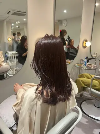 セミロング カラー 美髪✨艶髪✨髪質改善 カラー特化🌙鈴屋和のヘアスタイル
