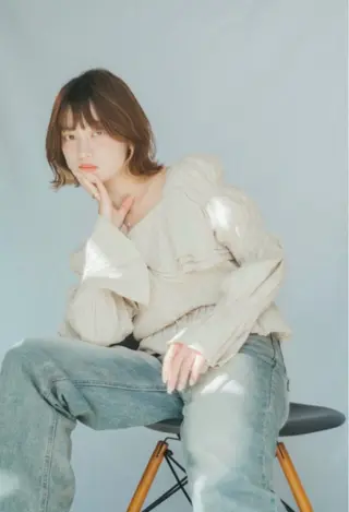 ミディアム 小村 誠也のヘアスタイル