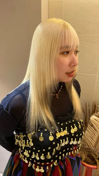 ミディアム カラー 《無料カットモデル / perm》ナミのヘアスタイル